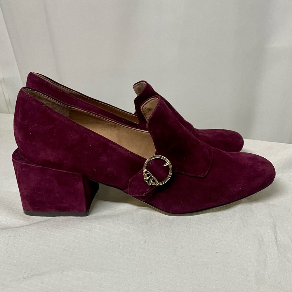 Tory Burch Tess suede block heels in Great Condition - Picture 5 of 11